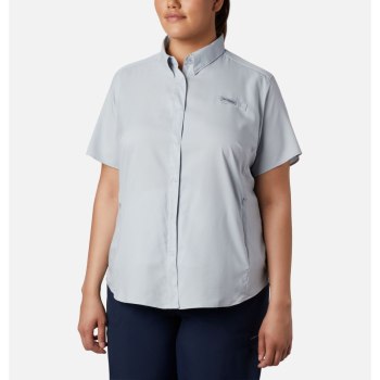 Columbia PFG Tamiami II Short Sleeve Plus Size, Camisa Grises Para Mujer | 129350-LAP